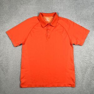 Fabletics Shirt Mens XL Orange Training Day Performance Stretch‎ Golf Wicking